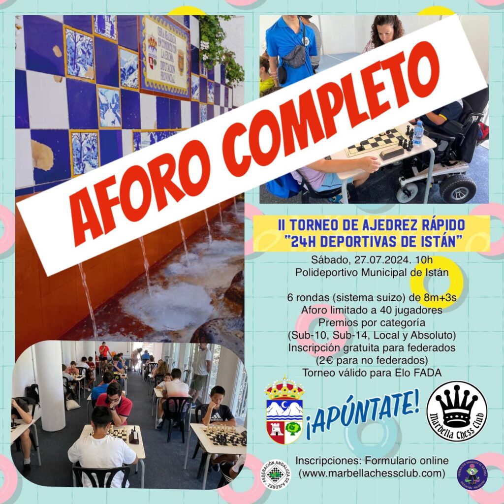 II Torneo de Ajedrez Rápido "24h Deportivas de Istán"