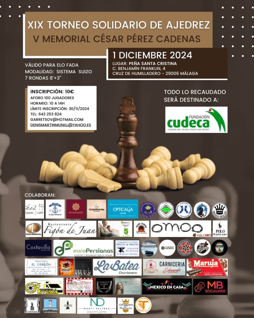 Torneo Solidario Ajedrez Acción Social Marbella Chess Club