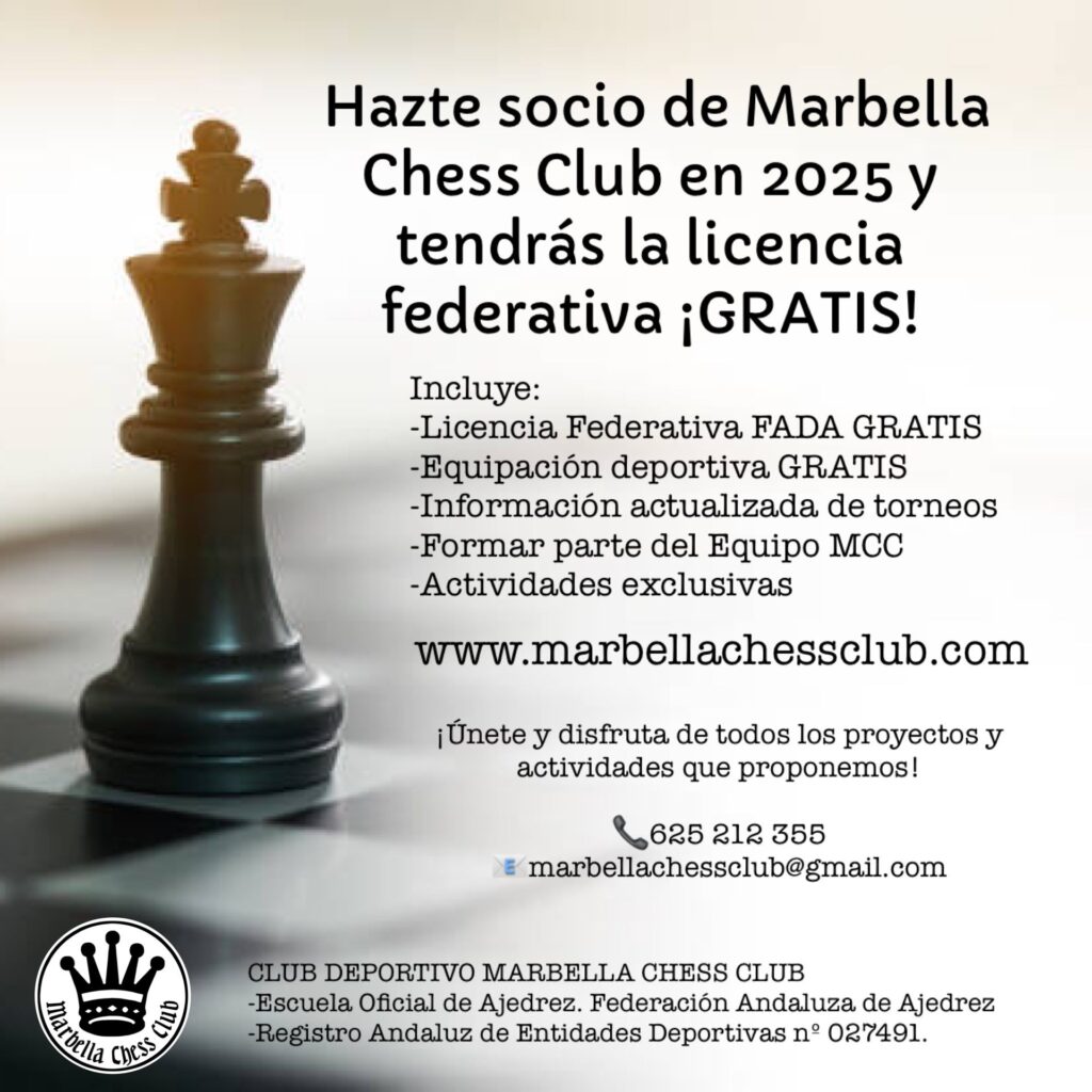 Socios Marbella Chess Club 2025 Ajedrez