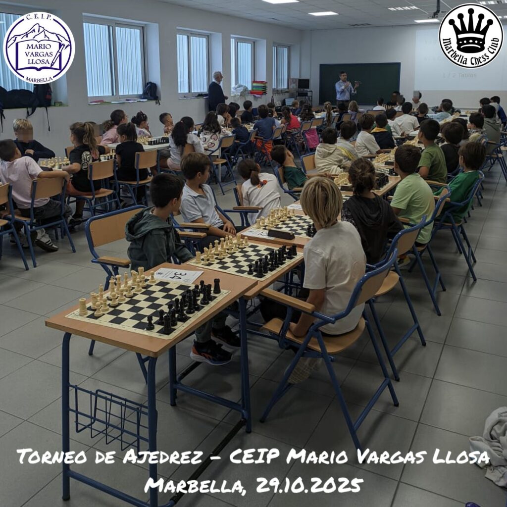 Marbella Chess Club Ajedrez Escolar CEIP Mario Vargas Llosa